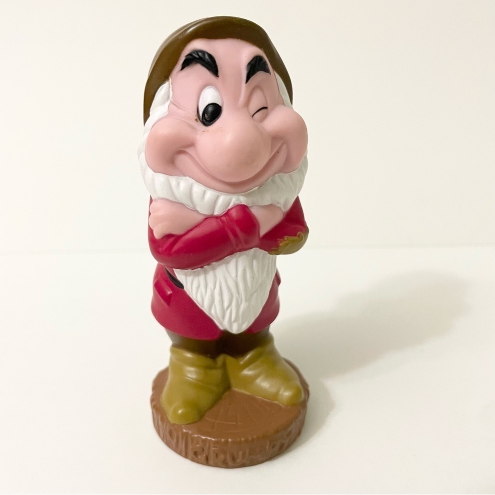 VTG Disney Snow White & Seven Dwarfs Grumpy 5" Rubber/Plastic Figure
